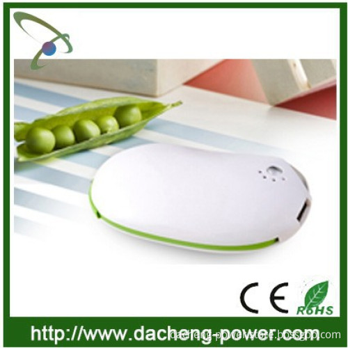 Newly design Pea shaped external portable power bank 5200mAH